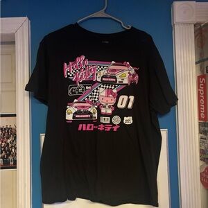 Hello Kitty Black and Pink T-Shirt